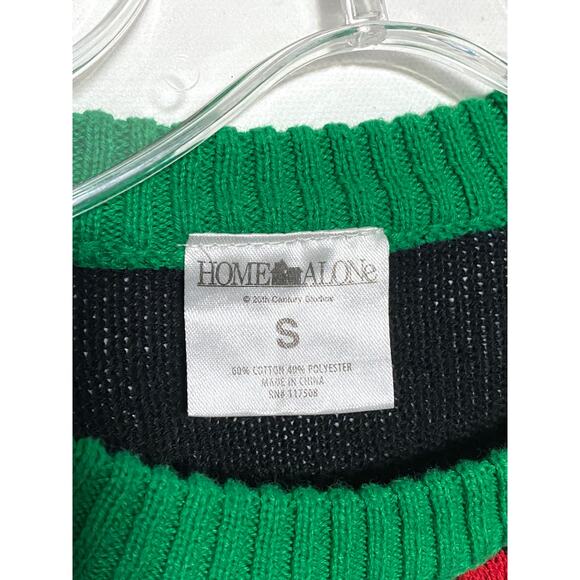 Home Alone Kevin Face Merry Christmas Ya Filthy Animal Black Sweater Mens Small - Picture 4 of 5